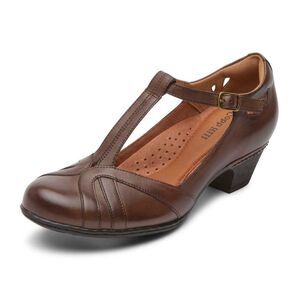 Cobb Hill Women's Angelina Pump 8 Wide Bark Leather